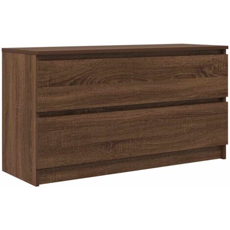 vidaXL Mobile TV Rovere Marrone 100x35x54 cm in Legno Multistrato