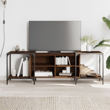 vidaXL Mobile TV Rovere Marrone 153x37x50 cm in Legno Multistrato