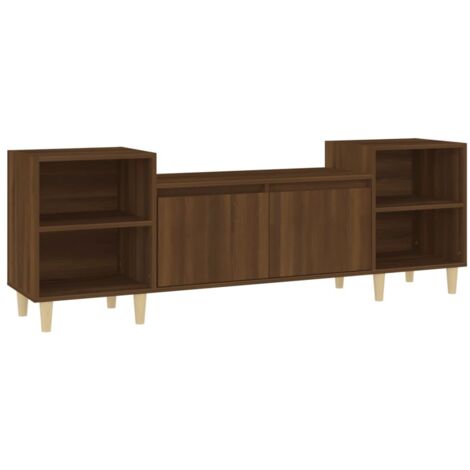 vidaXL Mobile TV Rovere Marrone 160x35x55 cm in Legno Multistrato