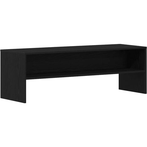 vidaXL Mobile TV Rovere Nero 120x40x40 cm in Legno Multistrato