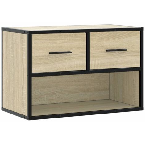 vidaXL Mobile TV Rovere Sonoma 60x31x39,5cm Legno Multistrato
