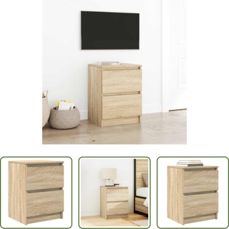 vidaXL Mobile TV Rovere Sonoma -  Mobile Porta TV Rovere Sonoma 40x35x54 cm in Legno Multistrato