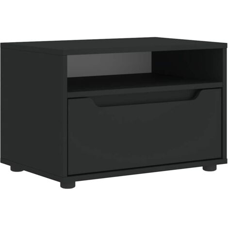 vidaXL Mobile TV VISNES Nero 60x40x38 cm in Legno Multistrato