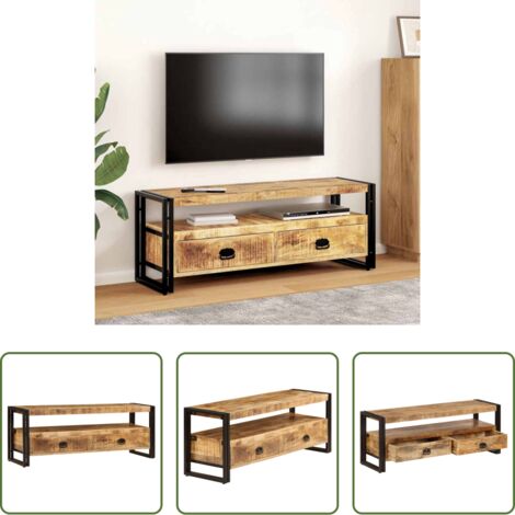 vidaXL Mobile vintage -  Mobile Porta TV 120x35x45 cm Legno Massello di Mango