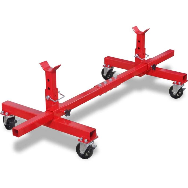 Mobiler Stützbock Rot vidaXL
