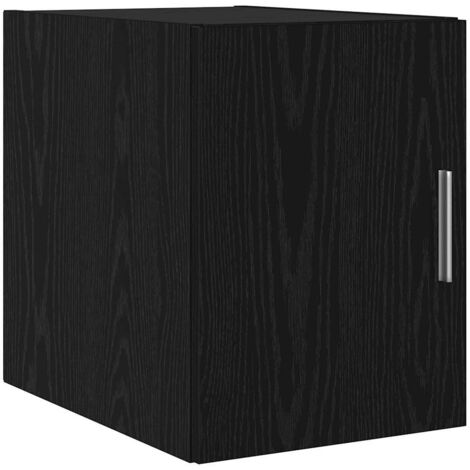 vidaXL Mobiletto a muro Rovere Nero 30 x 42.5 x 39.5 cm