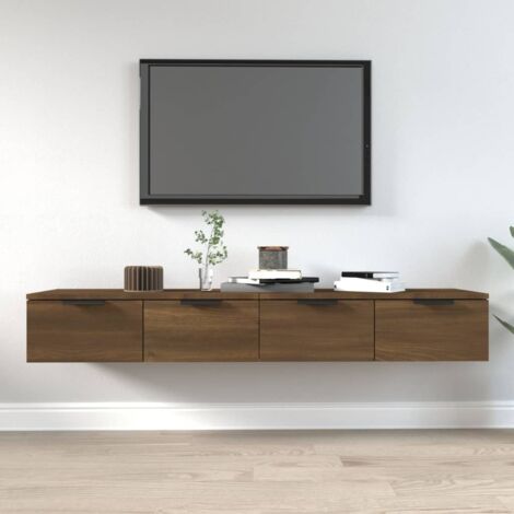 vidaXL Mobili Pensili 2 pz Marrone Rovere 68x30x20cm Legno Multistrato