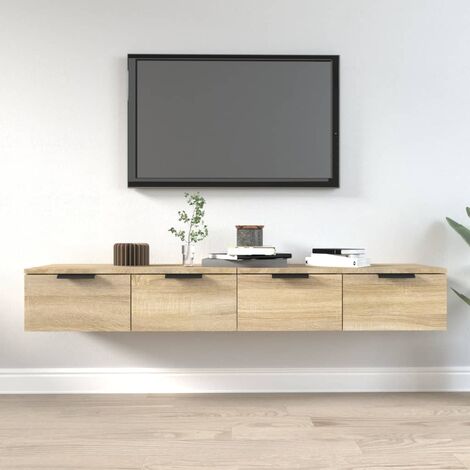 vidaXL Mobili Pensili 2 pz Rovere Sonoma 68x30x20 cm Legno Multistrato