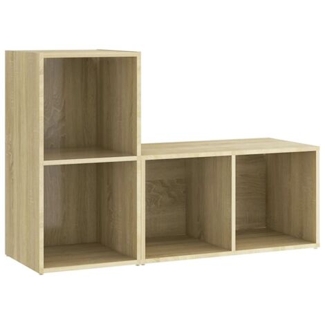 vidaXL Mobili TV 2 pz Rovere Sonoma 72x35x36,5 cm in Legno Multistrato