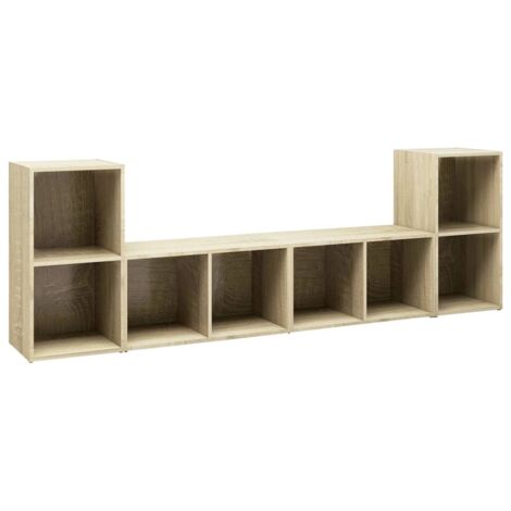 vidaXL Mobili TV 4 pz Rovere Sonoma 72x35x36,5 cm in Legno
