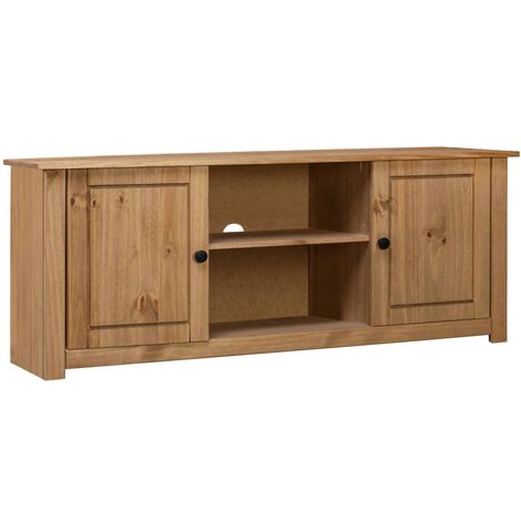 vidaXL Moble TV 120x40x50 cm in Legno Massello di Pino Panama Range
