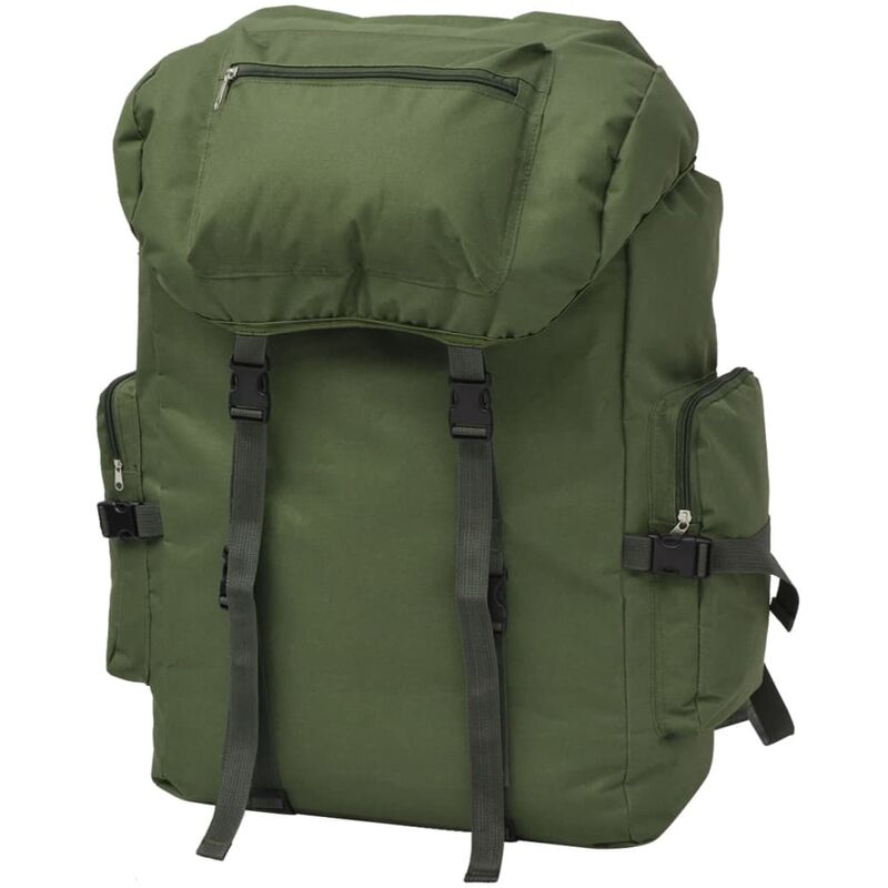 

vidaXL Mochila militar 65 L verde - Verde
