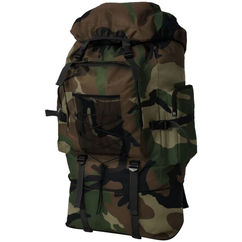 

vidaXL Mochila militar XXL 100 L camuflaje - Plateado