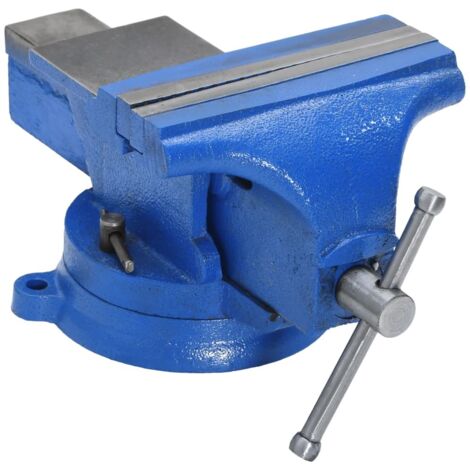 vidaXL Morsa da Banco Blu 150 mm in Ghisa