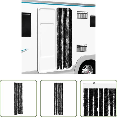 vidaXL Mosche -  Zanzariera Antracite 56x185 cm Ciniglia