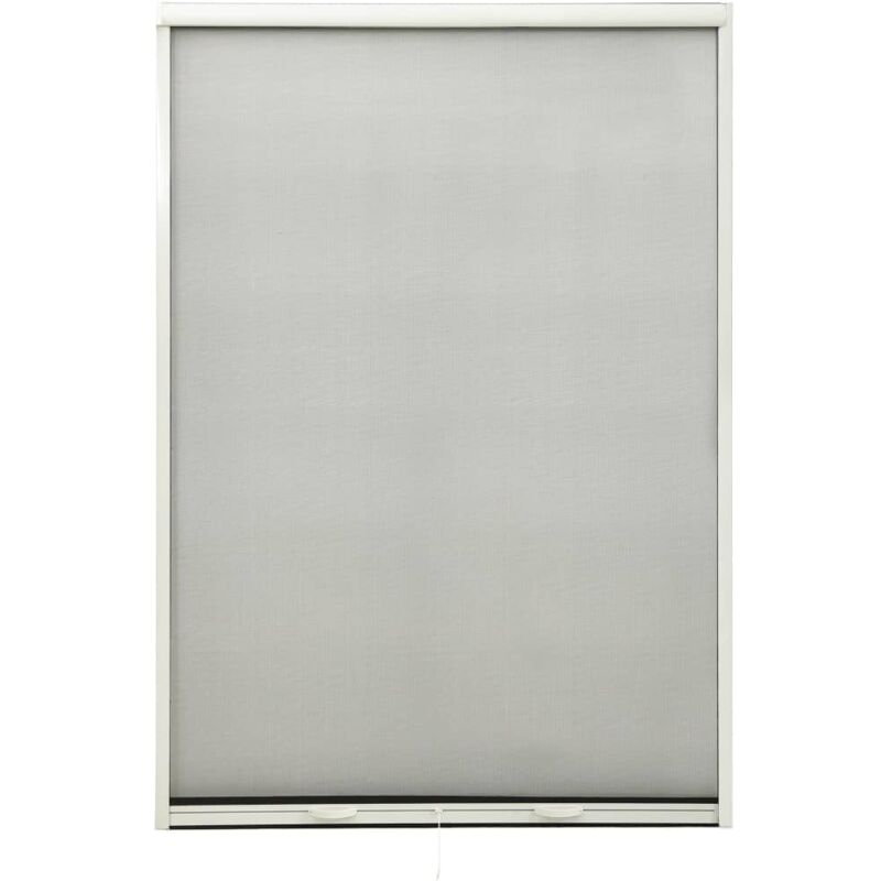 

vidaXL Mosquitera enrollable para ventanas blanco 110x170 cm - Blanco