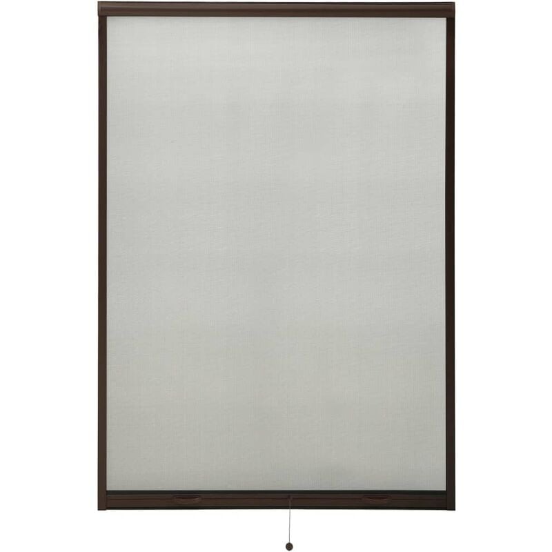 

vidaXL Mosquitera enrollable para ventanas marrón 110x170 cm - Marrón