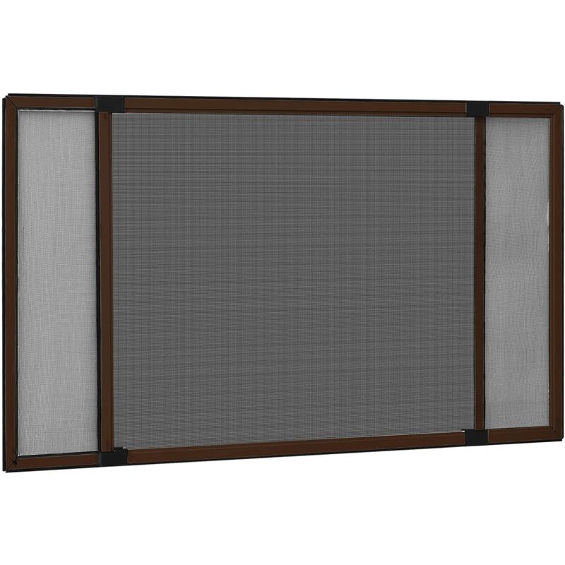 

Mosquitera extensible para ventanas marrón (100-193)x75 cm - Marrón - Vidaxl