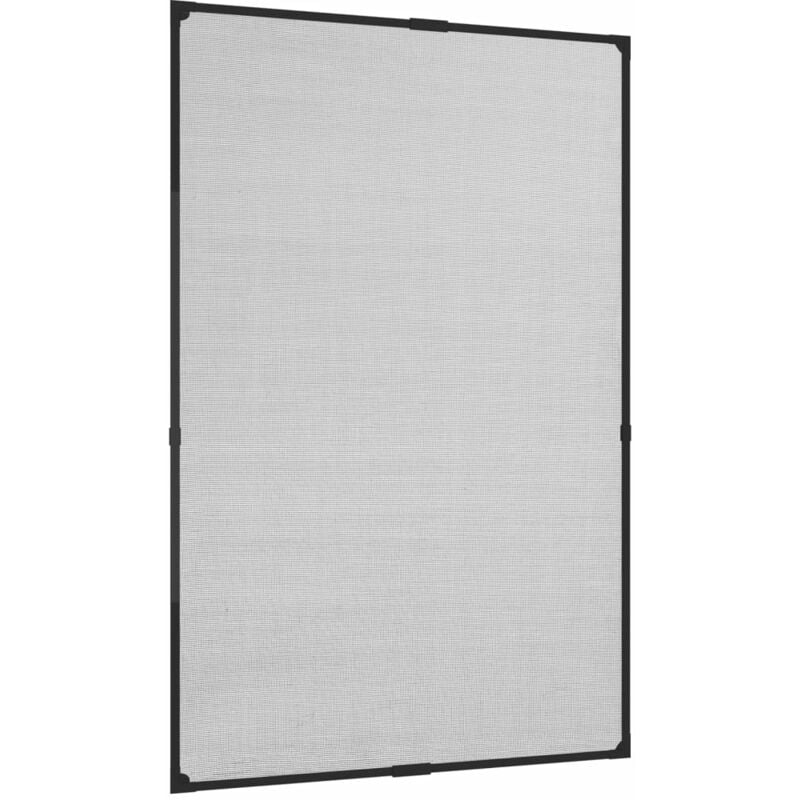 

vidaXL Mosquitera magnética ventana antracita fibra vidrio 80x120 cm - Antracita