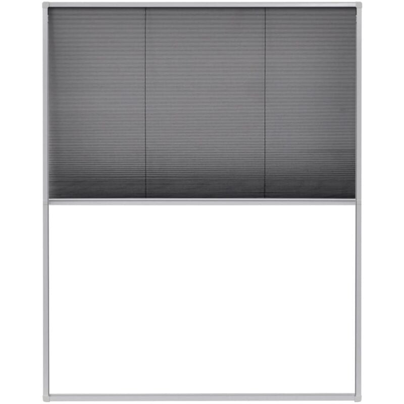 

vidaXL Mosquitera plisada para ventanas aluminio 80x100cm - Blanco