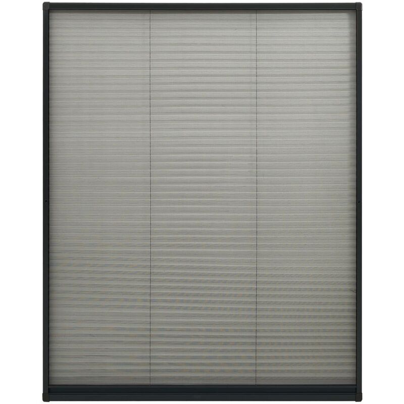 

Mosquitera plisada para ventanas aluminio antracita 100x160cm - Antracita - Vidaxl