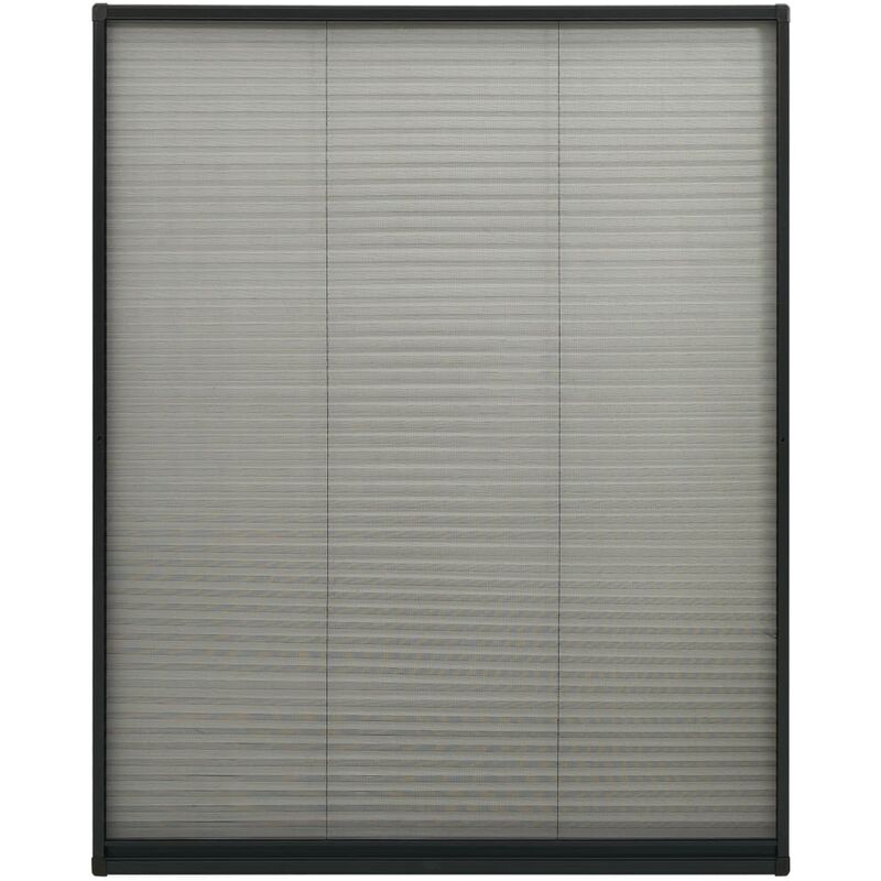 

Mosquitera plisada para ventanas aluminio antracita 110x160cm - Antracita - Vidaxl