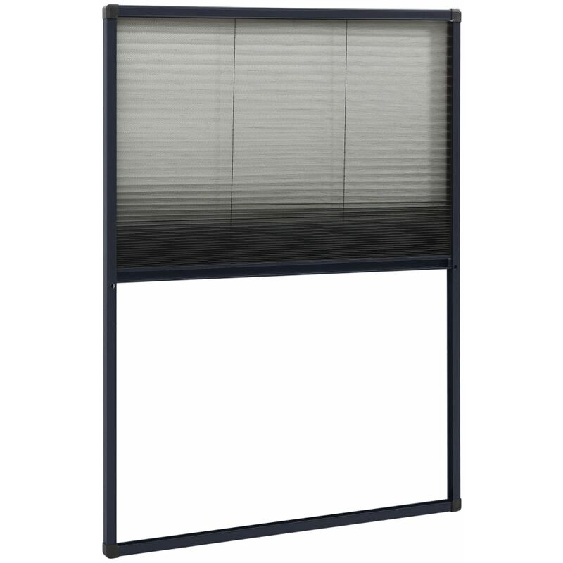 

Mosquitera plisada para ventanas aluminio antracita 80x120cm - Antracita - Vidaxl