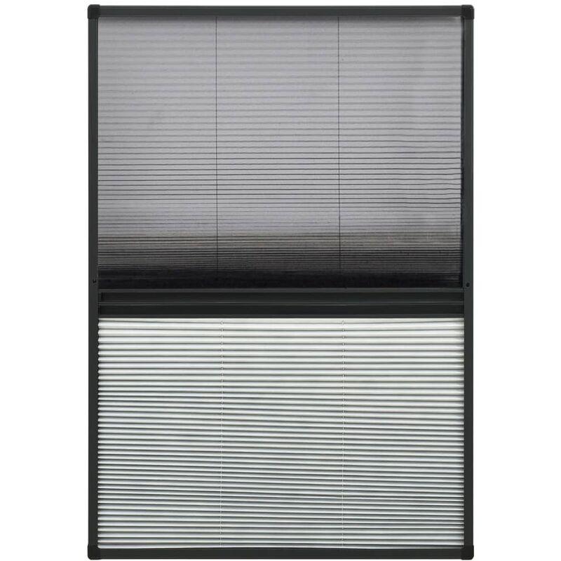 

Mosquitera plisada para ventanas aluminio con sombra 110x160 cm - Antracita - Vidaxl