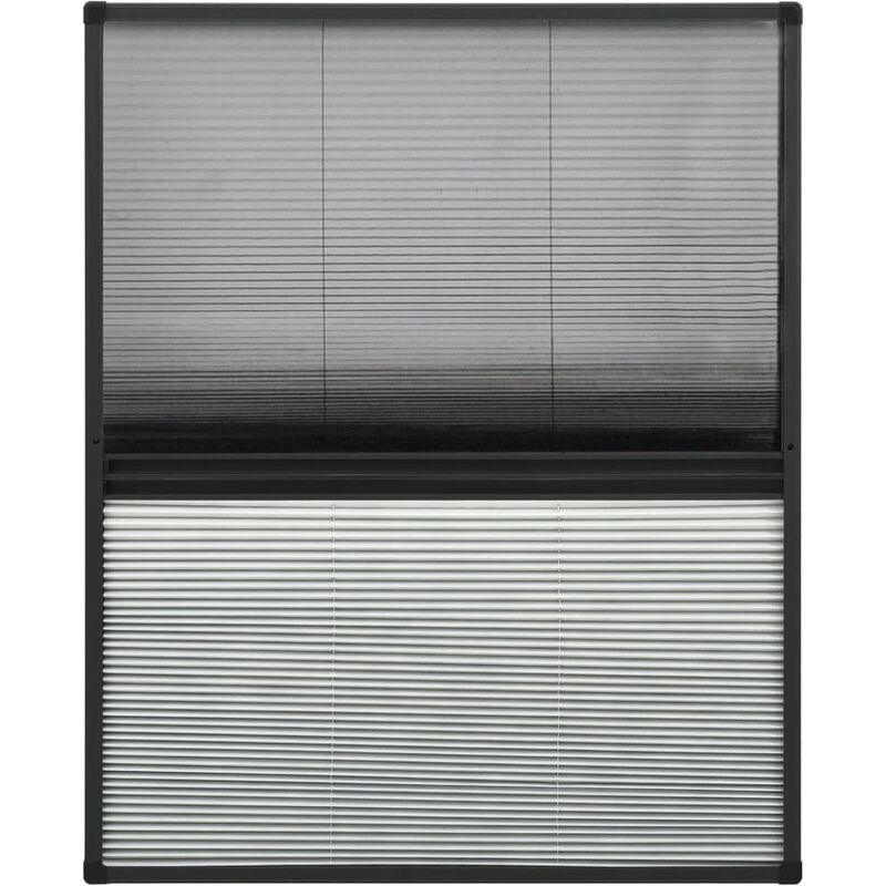 

Mosquitera plisada para ventanas contra el sol aluminio 60x80cm - Antracita - Vidaxl