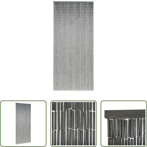 vidaXL Mosquitos -  Cortina de bambú para puerta contra insectos 90x200 cm