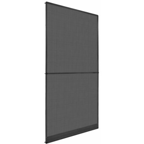 Vidaxl – Moustiquaire à charnière pour portes 120x240 cm – Aluminium et fibre de verre – Couleur anthracite – Montage facile inclus