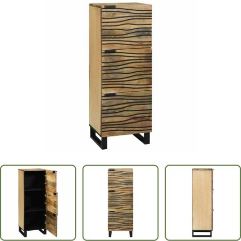 vidaXL Mueble -  Alto Marrón 40 x 33 x 110 cm madera maciza de mango
