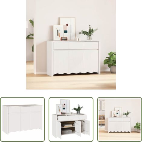 vidaXL Mueble de cocina -  Aparador Drammen 114 x 43 x 75,5 cm Madera maciza de Pino