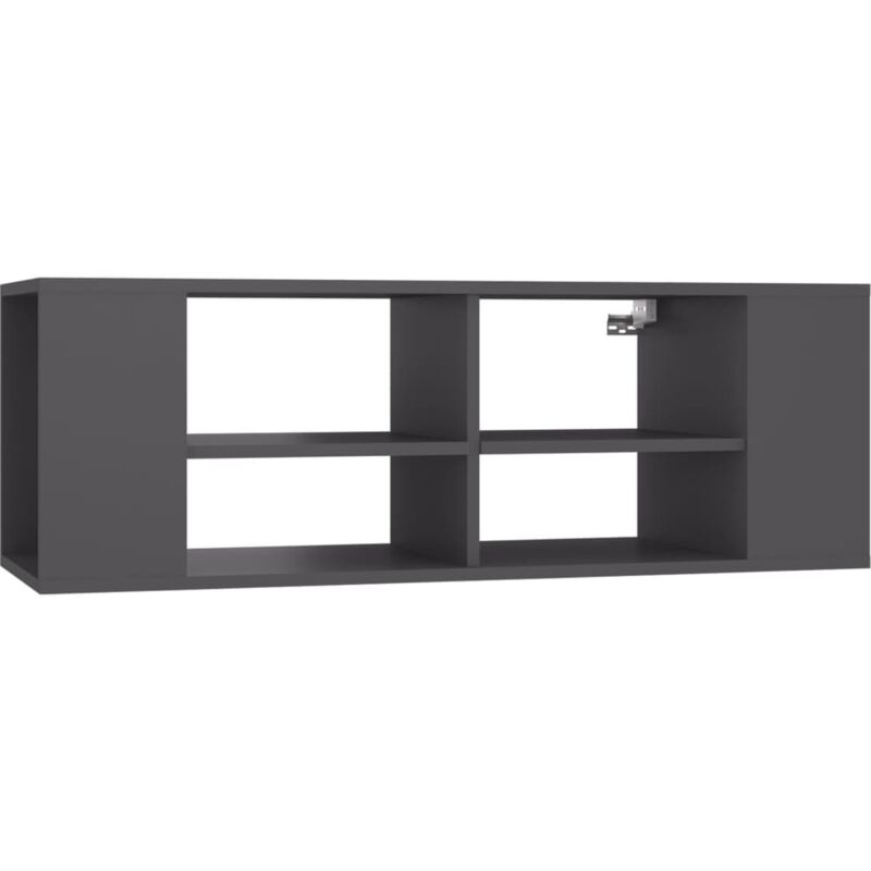

Mueble de pared para TV aglomerado gris 102x35x35 cm - Gris - Vidaxl