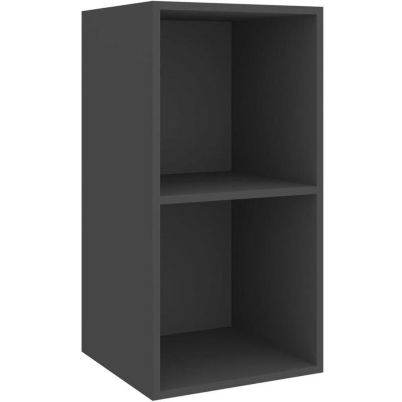 

Mueble de pared para TV aglomerado gris 37x37x72 cm - Gris - Vidaxl