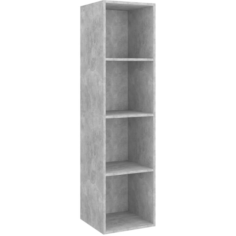 

Mueble de pared para TV aglomerado gris hormigón 37x37x142,5 cm - Gris - Vidaxl