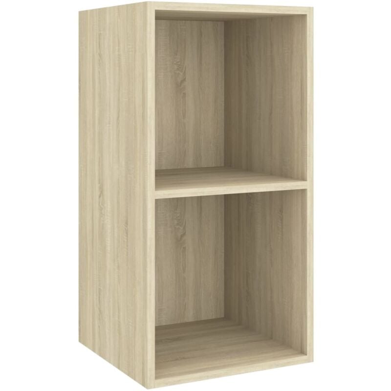 

Mueble de pared para TV aglomerado roble Sonoma 37x37x72 cm - Marrón - Vidaxl