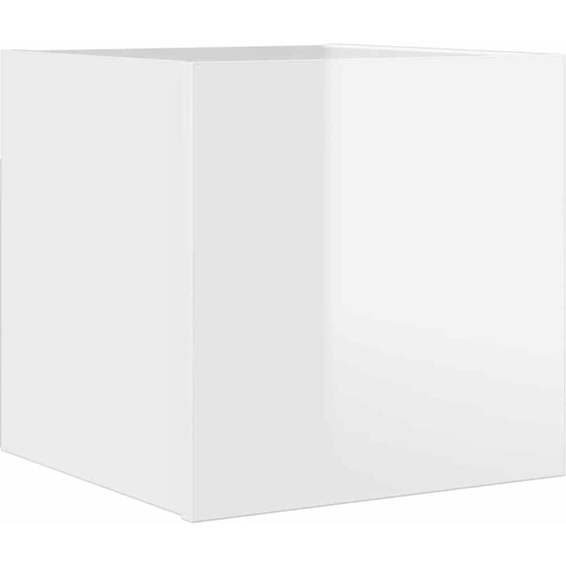 

vidaXL Mueble de pared para TV blanco con brillo 30,5x30x30 cm - Blanco