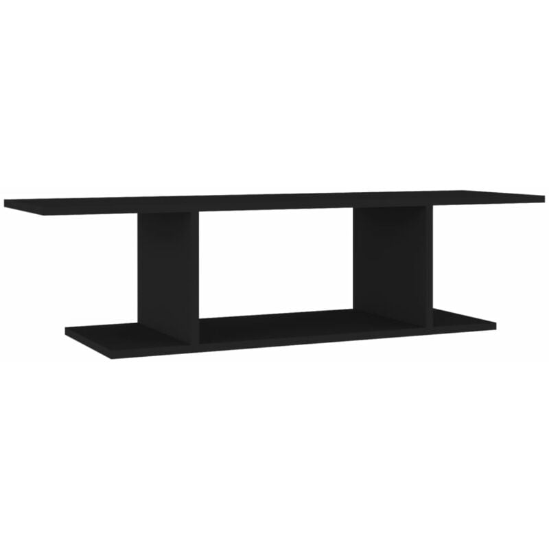 

Mueble de pared para TV negro 103x30x26,5 cm - Negro - Vidaxl