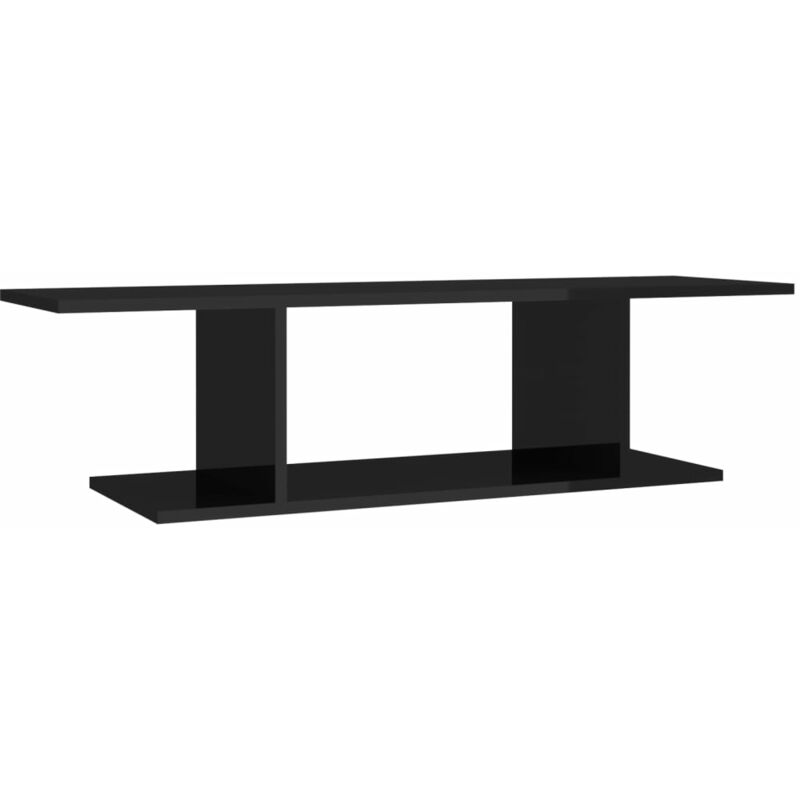 

Mueble de pared para TV negro brillante 103x30x26,5 cm - Negro - Vidaxl