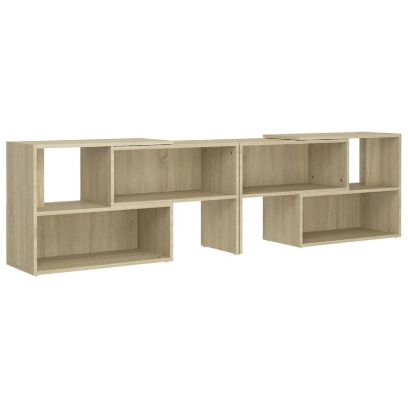 

vidaXL Mueble de TV aglomerado color roble Sonoma 149x30x52 cm - Marrón