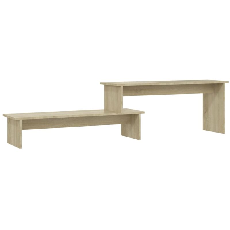 

Mueble de TV aglomerado color roble Sonoma 180x30x43 cm - Marrón - Vidaxl