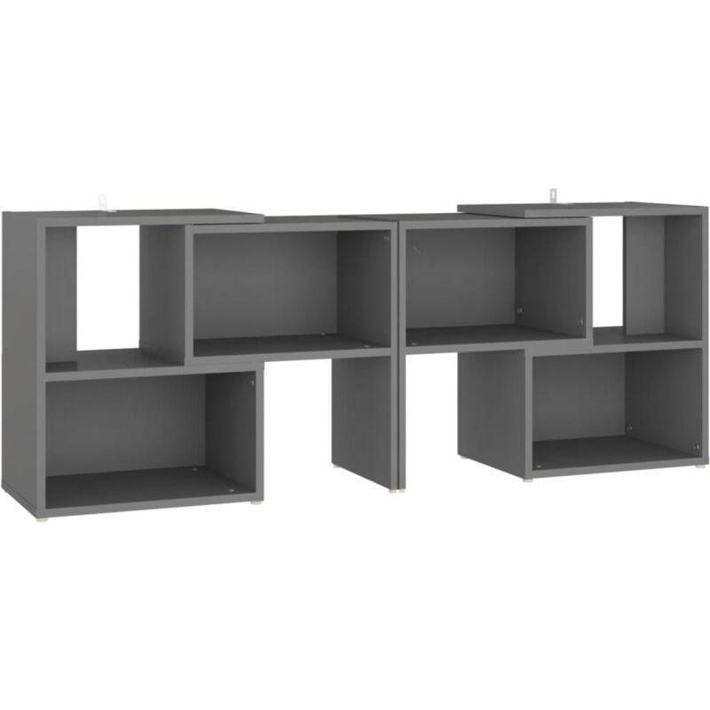 

vidaXL Mueble de TV aglomerado gris 104x30x52 cm - Gris