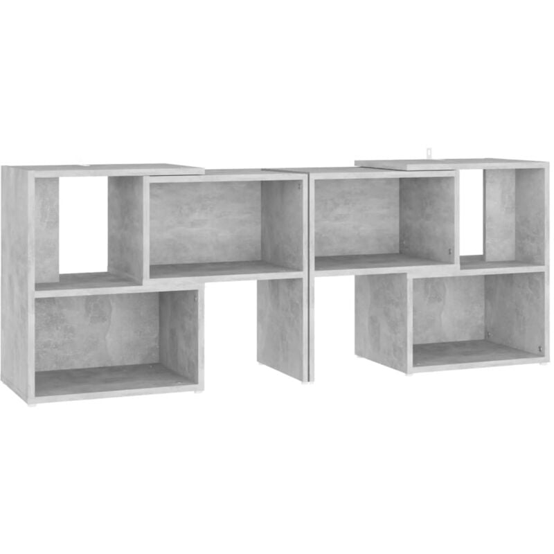 

vidaXL Mueble de TV aglomerado gris hormigón 104x30x52 cm - Gris
