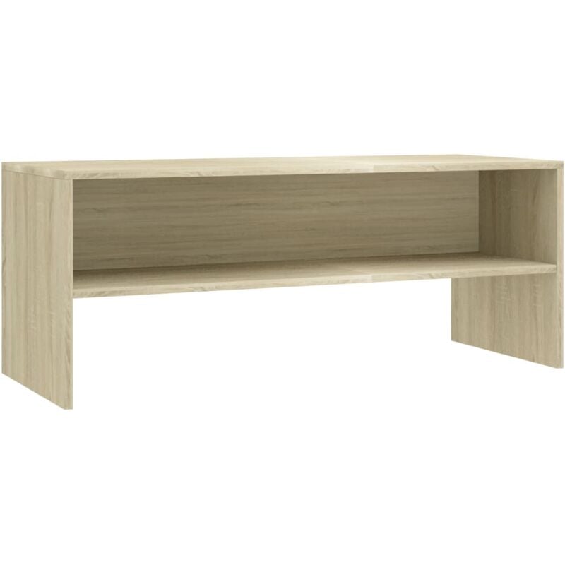 

Mueble de TV Aglomerado Roble Sonoma 100x40x40 cm - Marrón - Vidaxl
