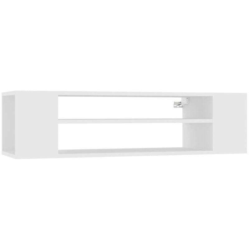 

Mueble de TV colgante aglomerado blanco 100x30x26,5 cm - Blanco - Vidaxl