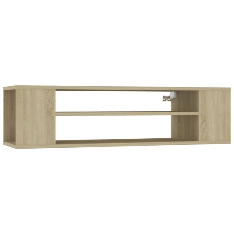 

Mueble de TV colgante aglomerado roble Sonoma 100x30x26,5 cm - Marrón - Vidaxl