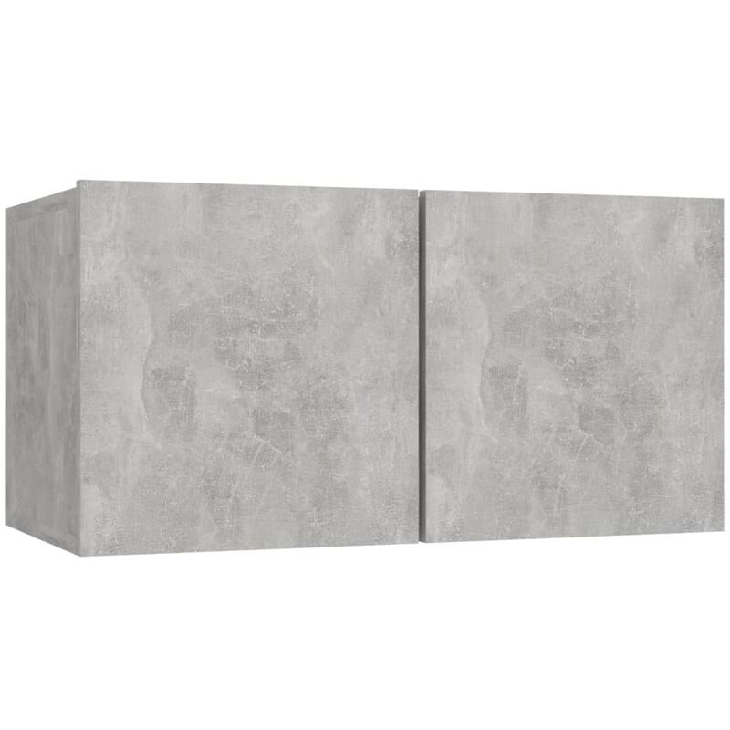 

Vidaxl - Mueble de TV colgante gris hormigón 60x30x30 cm - Gris