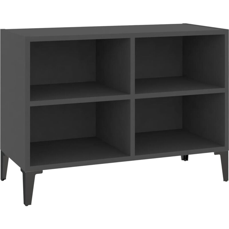 

Vidaxl - Mueble de TV con patas de metal gris 69,5x30x50 cm - Gris