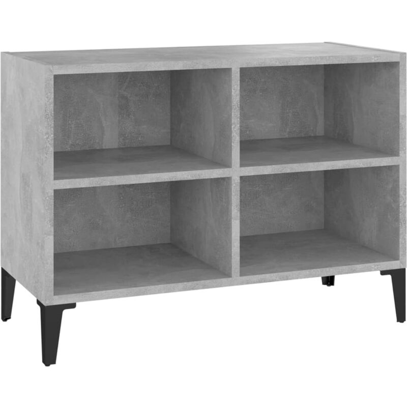

Vidaxl - Mueble de TV con patas de metal gris hormigón 69,5x30x50 cm - Gris